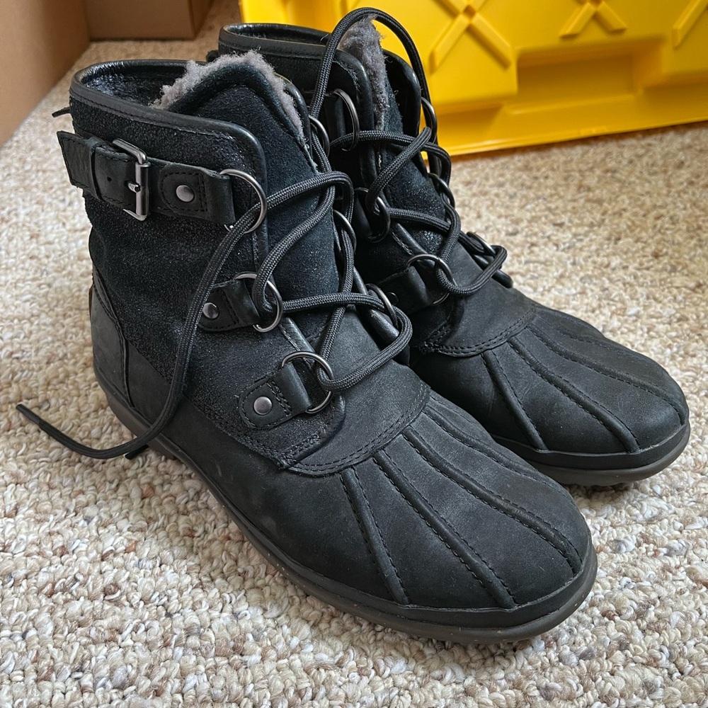 UGG Black Winter & Rain Boots